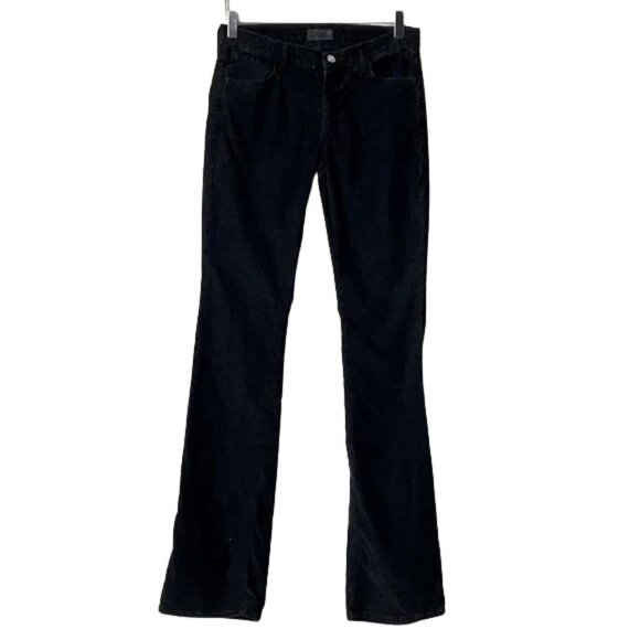 Koral Black Stretch Corduroy Straight Leg Jeans Sz. 30 - Picture 1 of 3